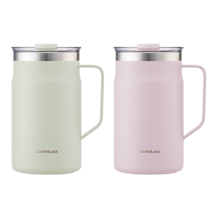 樂扣樂扣 都會馬克咖啡杯 600毫升 X 2件組