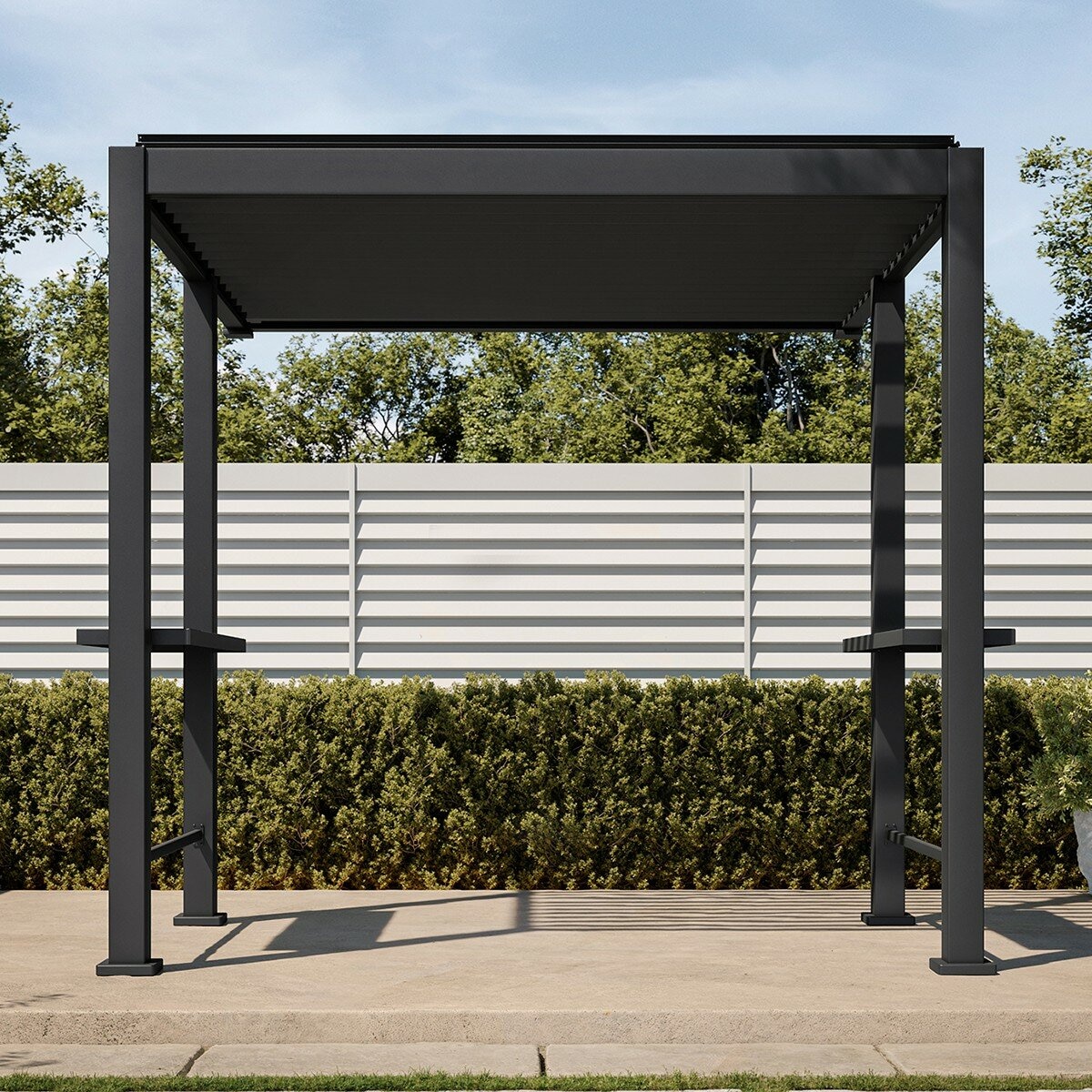 Mirador 111DA 8.8呎 X 8.2呎 戶外遮陽亭 深灰色 Mirador 111DA 8.8呎 X 8.2呎 戶外遮陽亭 深灰色