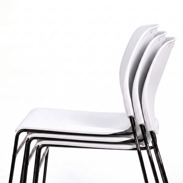Musical Chairs Harmony 可堆疊訪客椅 2入組 白