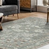 Wyatt & Ash 印花可水洗地毯 2入組 綠