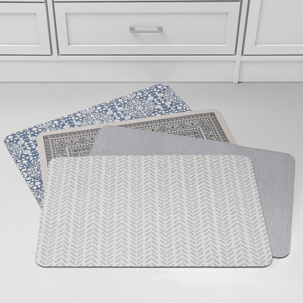 Creative Home 多用途吸水止滑墊 四入組 38公分 X 50公分 2入 + 50公分 X 76公分 2入