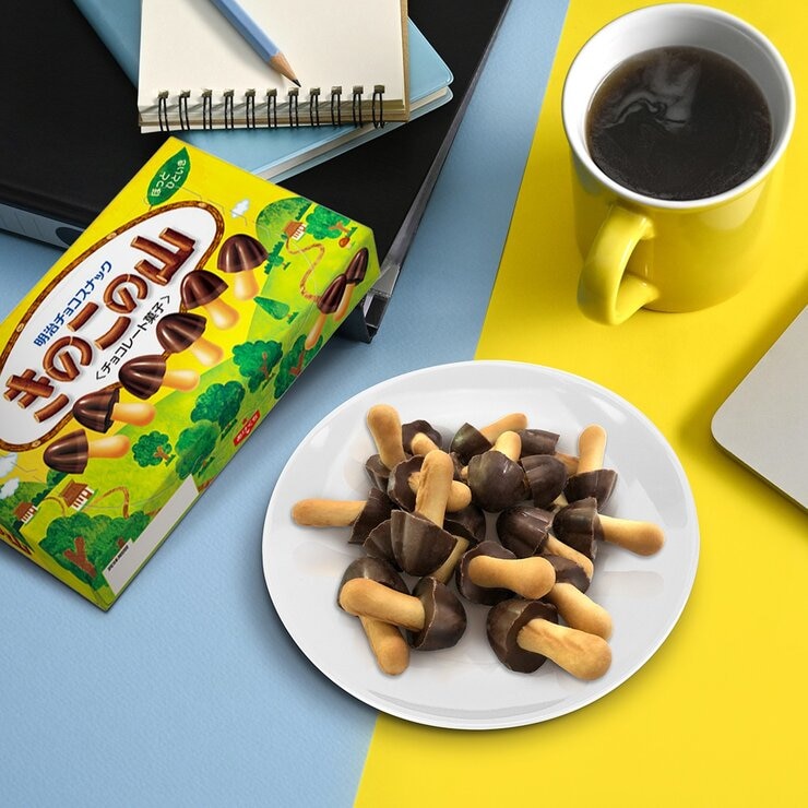 明治 香菇造型巧克力餅乾 66 公克 X 8盒