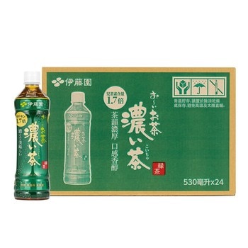 Ito-En 伊藤園 濃綠茶 530毫升 X 24瓶 Ito-En 伊藤園 濃綠茶 530毫升 X 24瓶