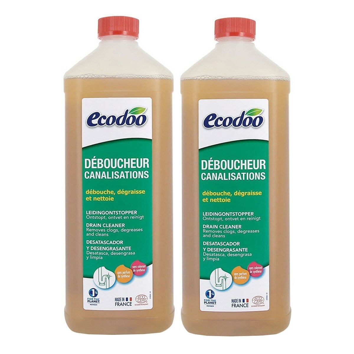 易可多 環保水管疏通劑 1公升 X 2入 易可多 環保水管疏通劑 1公升 X 2入