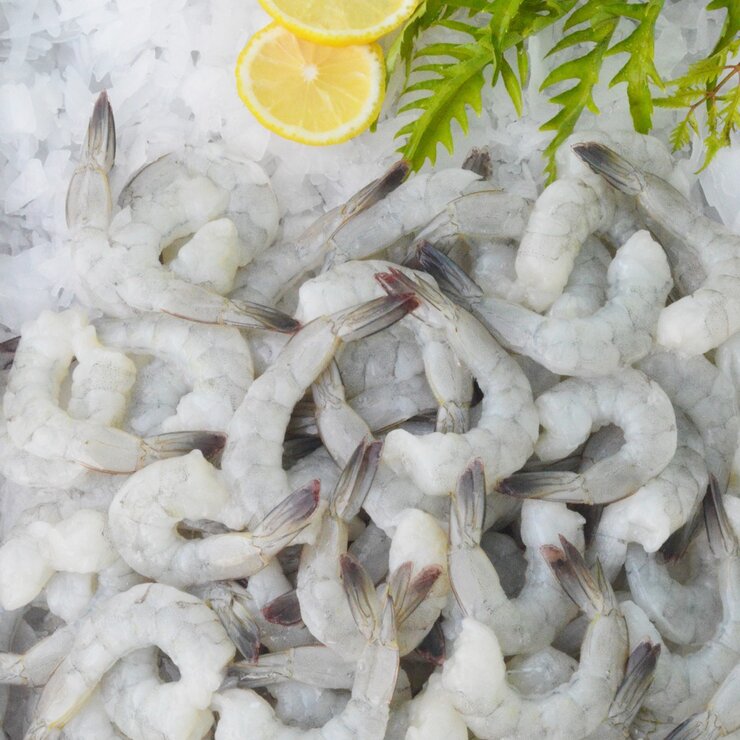 科克蘭 冷凍帶尾特大養殖生蝦仁 2磅 / 908公克 , 每磅31-40隻