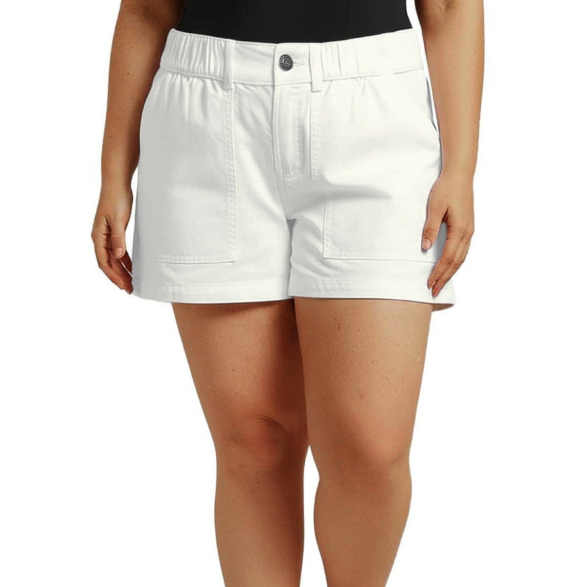 GAP 女鬆緊腰短褲 白