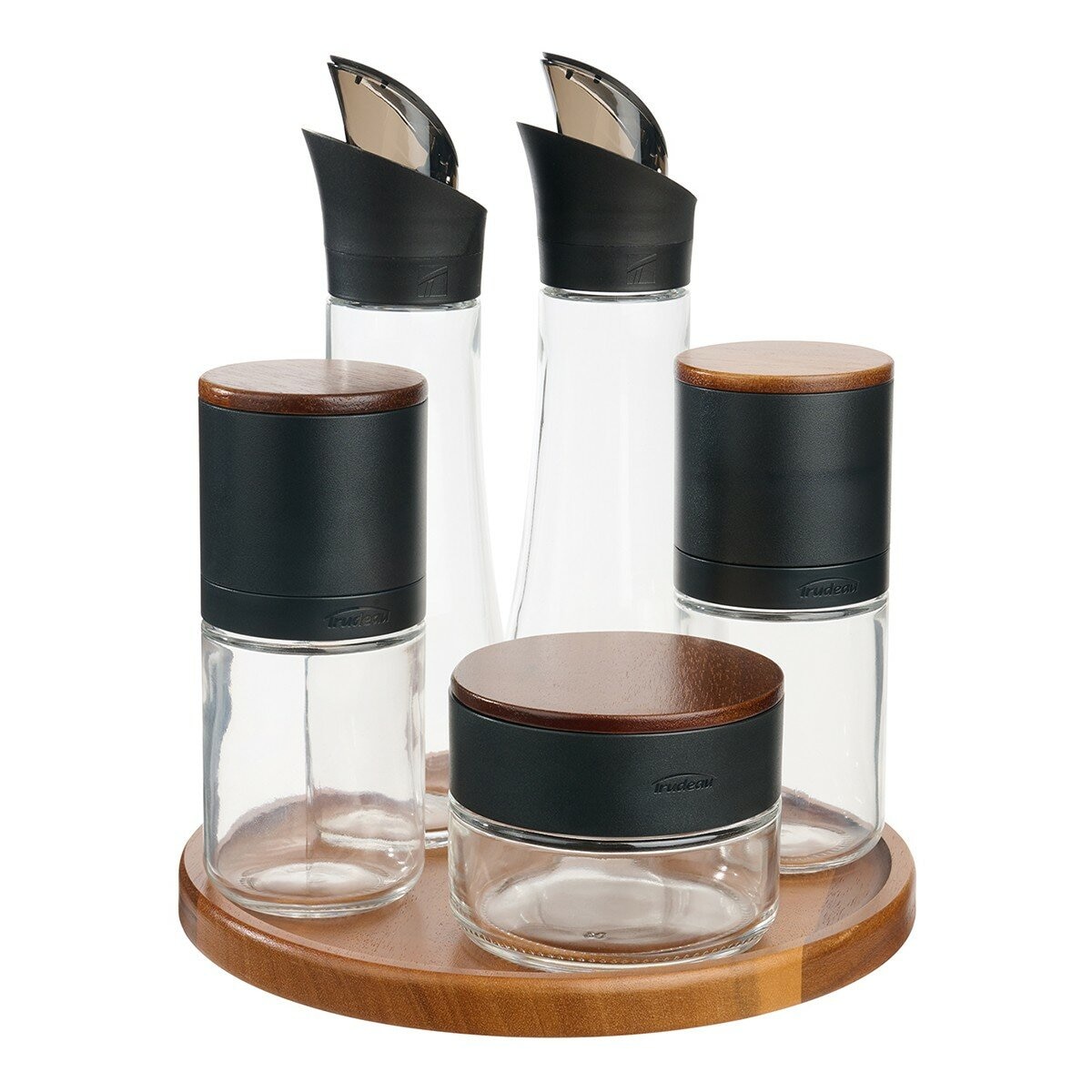 Trudeau 玻璃調味醬料罐、油罐、研磨器 6件組