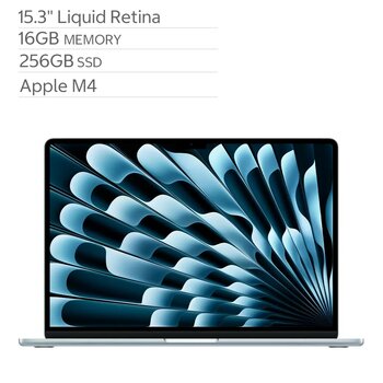 Apple 15吋 MacBook Air 搭配 Apple M4 晶片 10 核心 CPU 10 核心 GPU 16GB 256GB SSD