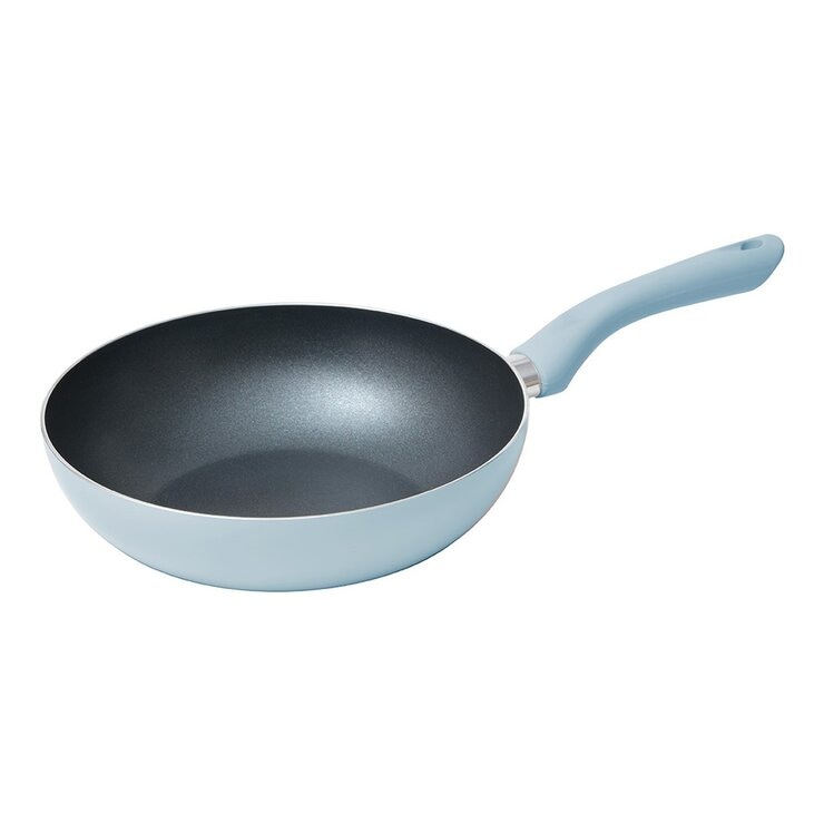 樂扣樂扣 霧感莫蘭迪IH不沾單柄鍋 2件組 28公分炒鍋 + 32公分炒鍋