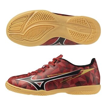 Mizuno 兒童足球鞋 α ll SELECT Jr IN P1GG256560 紅+黃底