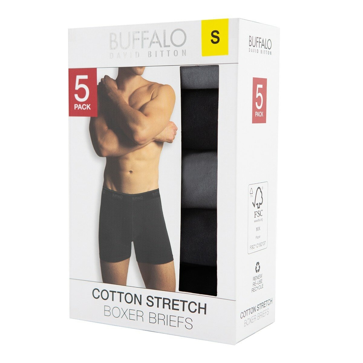 BUFFALO 男內褲 五入組 S