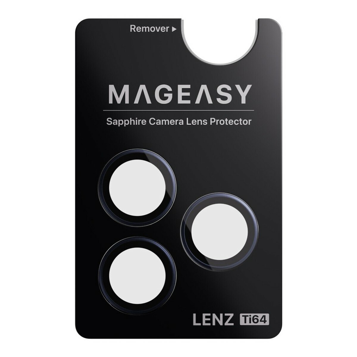 MAGEASY Bright M 不發黃軍規磁吸透明殼 iPhone 17 Pro Max(午夜磁圈) + 鏡頭保護貼Lenz鈦合金(午夜鈦) + Vetro 9H 鋼化玻璃保護膜