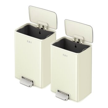 EKO 踏板式不鏽鋼垃圾桶 11公升 2入組