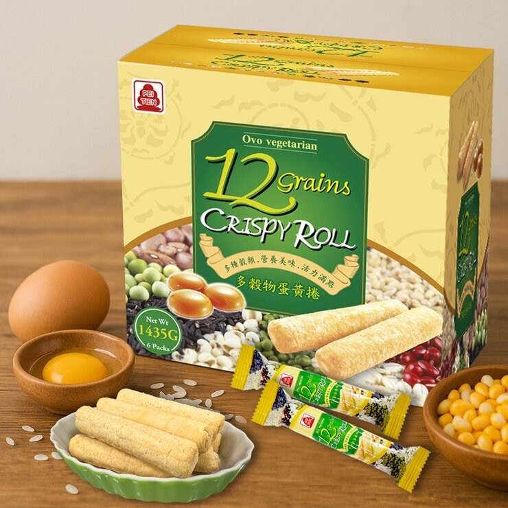 北田 天然穀物蛋黃捲 1435公克