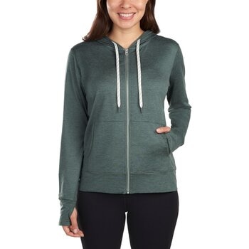 科克蘭 女輕量連帽外套 綠 S