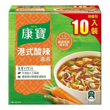 康寶 港式酸辣濃湯 46.6公克 X 10包