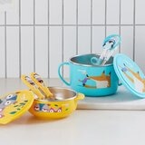 Cuitisan 兒童不鏽鋼餐具 5件組
