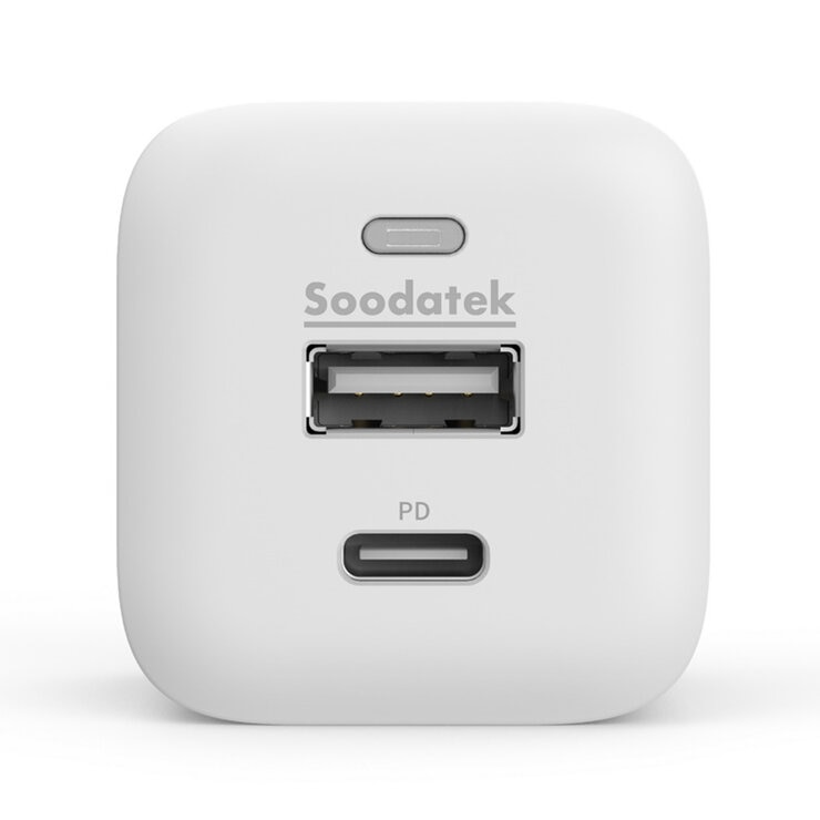 Soodatek 25W 雙孔USB高速充電器 3入 白 SHC1U1-PC25WH
