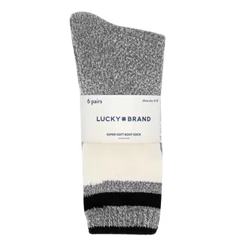 Lucky Brands 女室內保暖中長襪六入