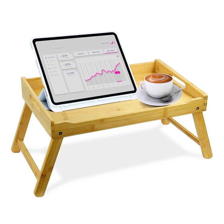 Carrara 竹製多功能摺疊桌 / 床用桌