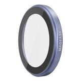 MAGEASY MagStand 360 M 磁吸旋轉支架防摔手機殼 iPhone 17 (透明) + 鏡頭保護貼Lenz(天藍) + Vetro 9H 鋼化玻璃保護膜