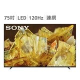 Sony BRAVIA 75型 4K HDR 全陣列 Google TV 智慧顯示器 XRM-75X90L