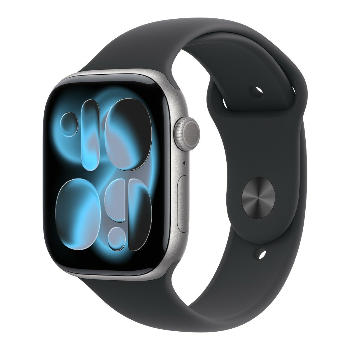 Apple Watch Series 11 GPS 46公釐 太空灰色鋁金屬錶殼 附黑色運動型錶帶 S/M