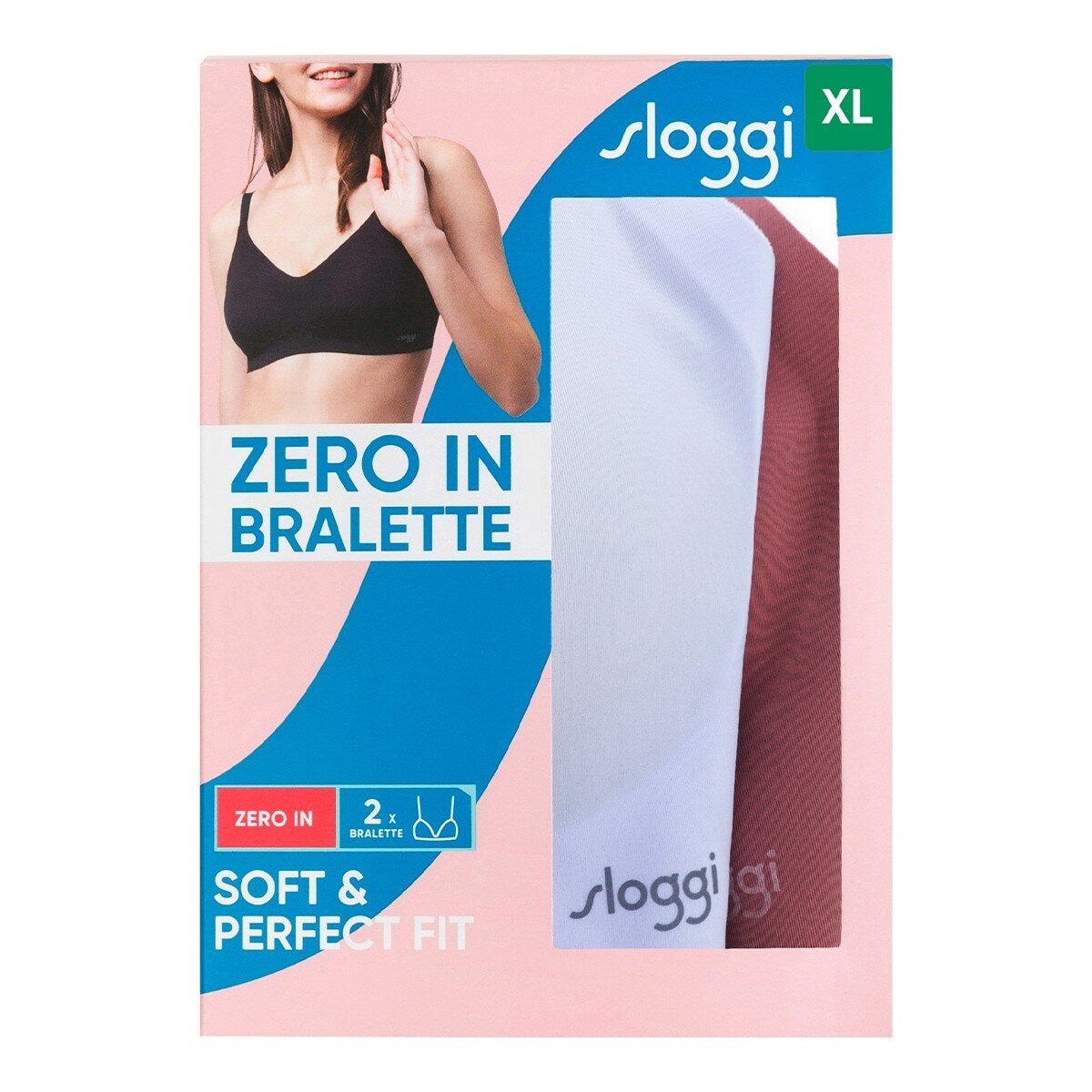 sloggi 女無鋼圈內衣兩入 粉紫組合 S