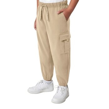 Mondetta 兒童束口長褲 卡其 M