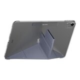MAGEASY Facet 全方位支架透明背蓋保護套 適用於 2024 iPad Air 11吋 2025 M3 / 2024 M2 阿拉斯加藍