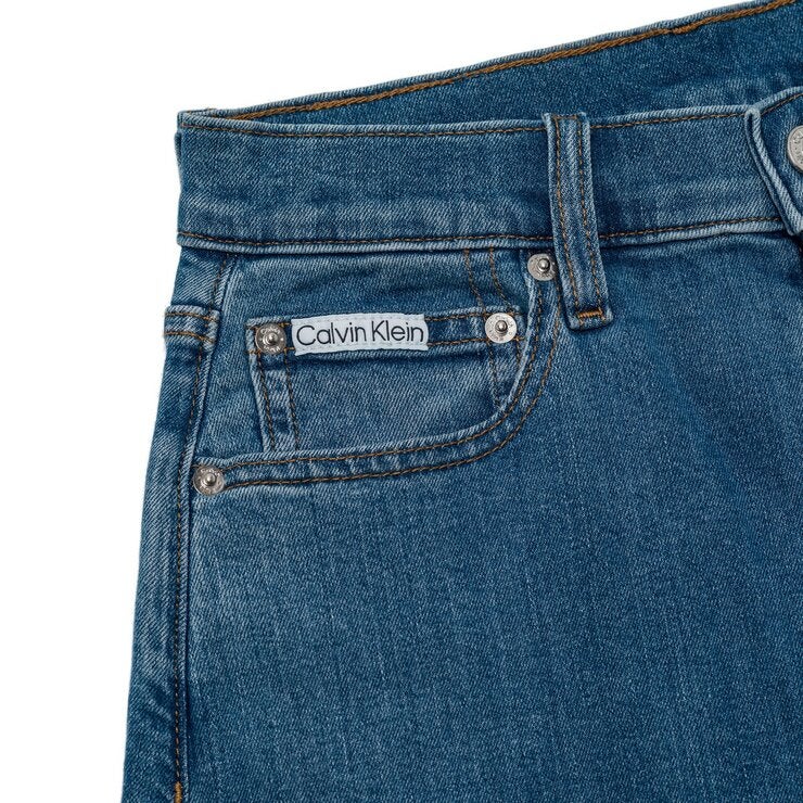 Calvin Klein Jeans 女錐形牛仔褲 藍