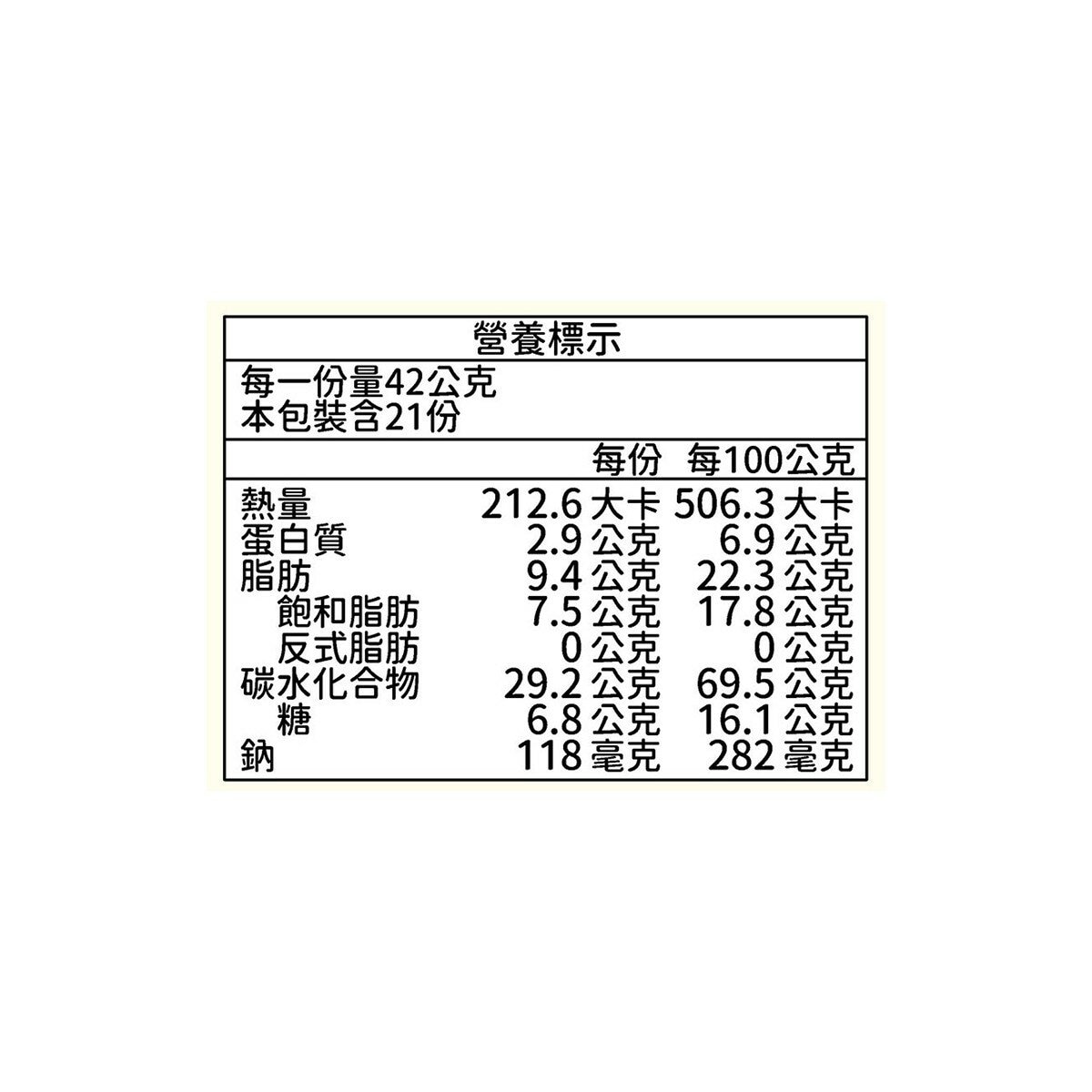 喜年來 Oh! 醬小蛋餅 42公克 X 21入