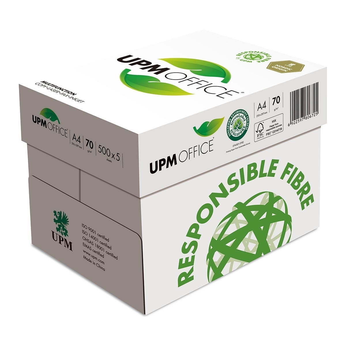 UPM OFFICE 70GSM A4 Copy Paper 500 Sheets X 5-Pack