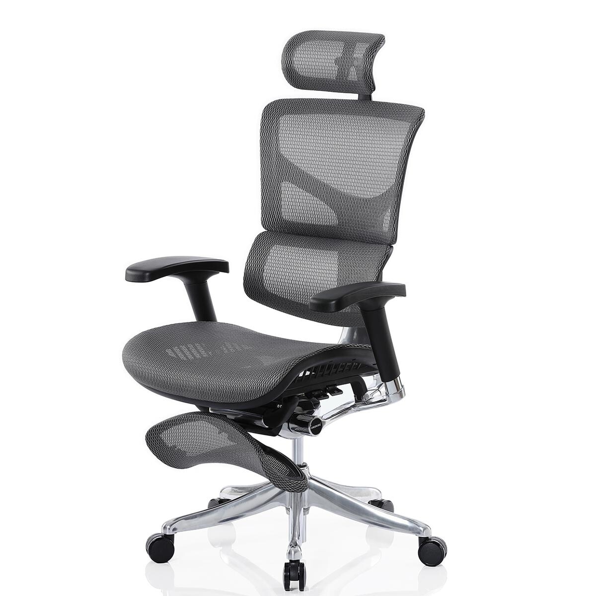 Ergoking 全功能加大網布人體工學椅附腳凳 171-Pro Plus系列 灰