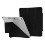MAGEASY Facet 全方位支架透明背蓋保護套 適用於 2024 iPad Air 13吋 2025 M3 / 2024 M2 黑