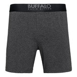 Buffalo 男彈性平口褲六入 黑色 / 灰色 L