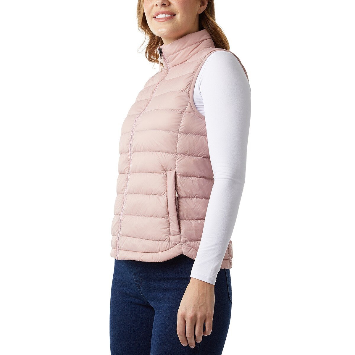 32 Degrees 女羽絨背心 粉紅