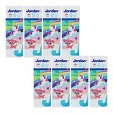 Jordan 0-5歲兒童牙膏 含氟500ppm 荔枝口味 75公克 X 8入 Jordan 0-5歲兒童牙膏 含氟500ppm 荔枝口味 75公克 X 8入