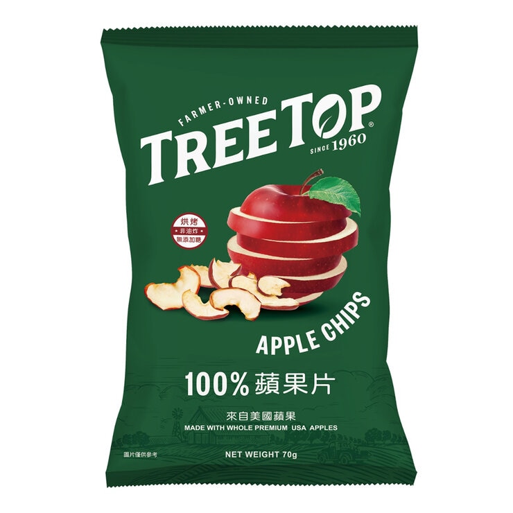 樹頂 100%蘋果片 70公克 X 3入