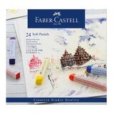Faber-Castell 輝柏創意工坊軟性長形粉彩條 24色