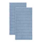 Welhome 波紋純棉浴巾 76公分 X 147公分 藍