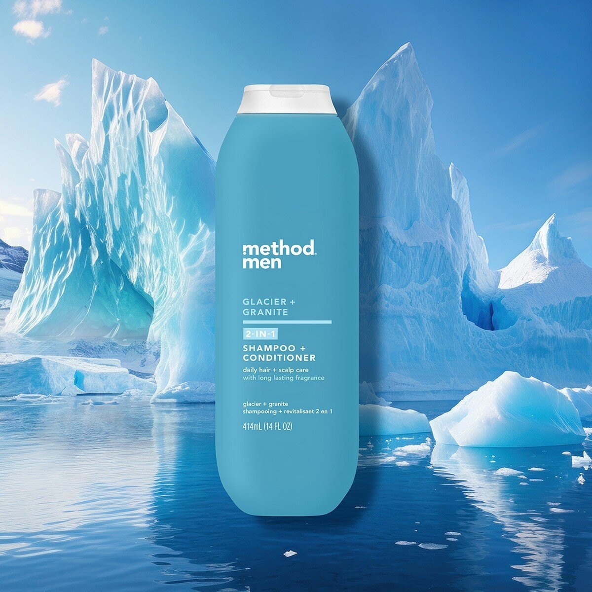 美則 男仕洗髮露 極地冰川 414毫升 X 3入