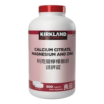 科克蘭 檸檬酸鈣鎂鋅錠 500 錠