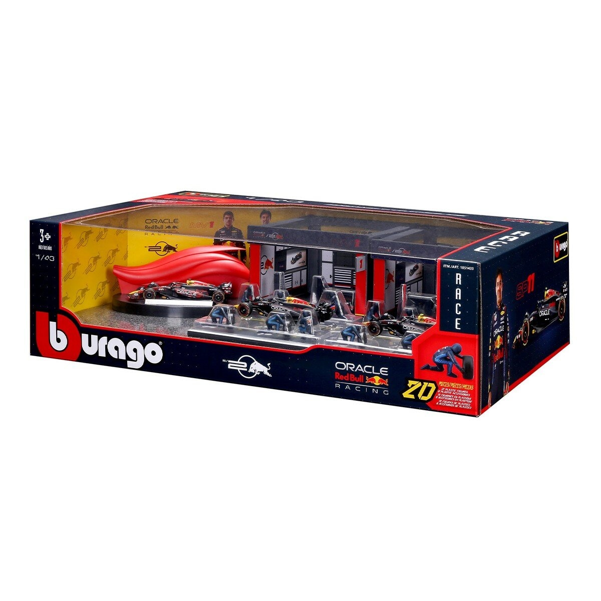 Bburago 1:43 賽車維修中心 Redbull / 3歲以上 Bburago 1:43 賽車維修中心 Redbull / 3歲以上