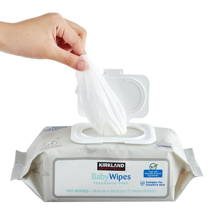 科克蘭 柔軟無香精嬰兒濕巾 100 張 X 9包