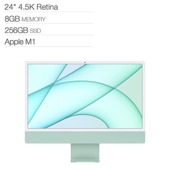 Apple iMac 24吋 M1晶片 8 核心 CPU 8 核心 GPU 8GB 256GB