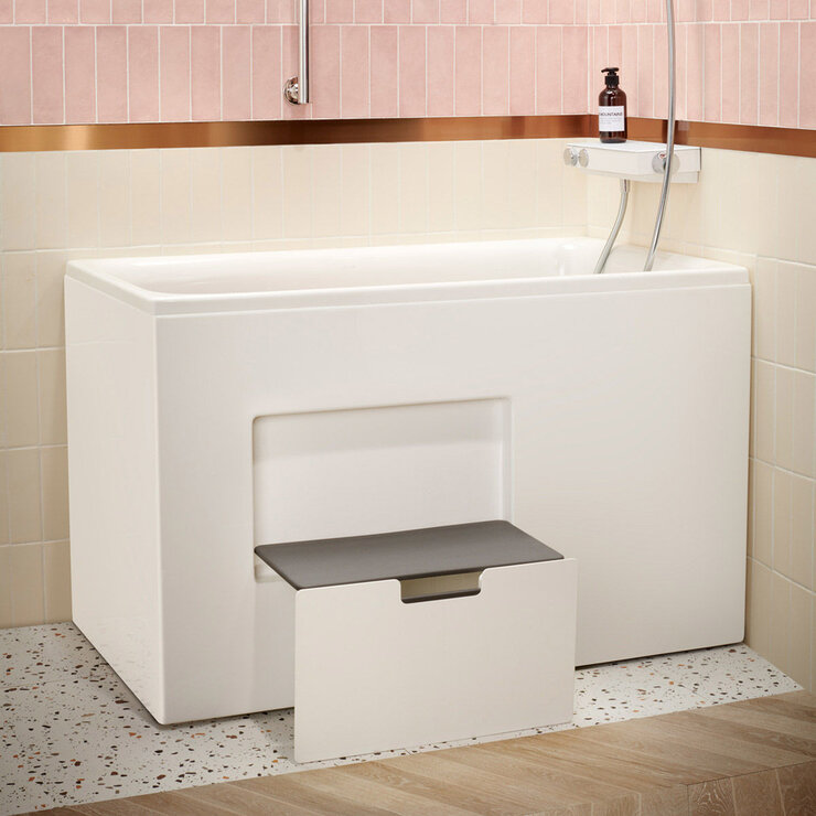Kohler 1.2公尺坐臥式浴缸左角位 帶腳蹬 限配偏遠地區(第一區)