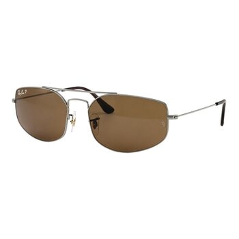 RAY-BAN 偏光太陽眼鏡 0RB3845 004/57 銀色