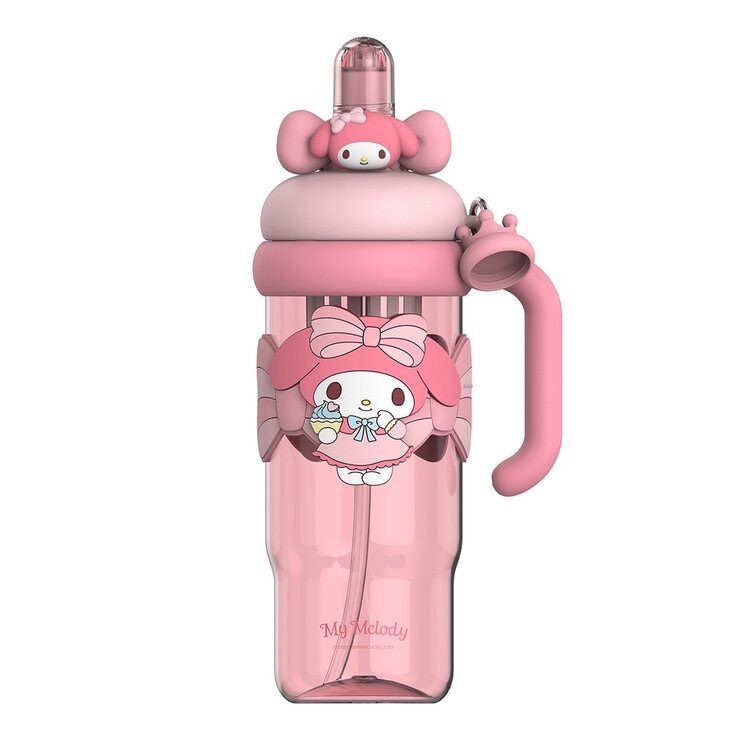 三麗鷗 Tritan 吸管隨行杯 附提把 1200毫升