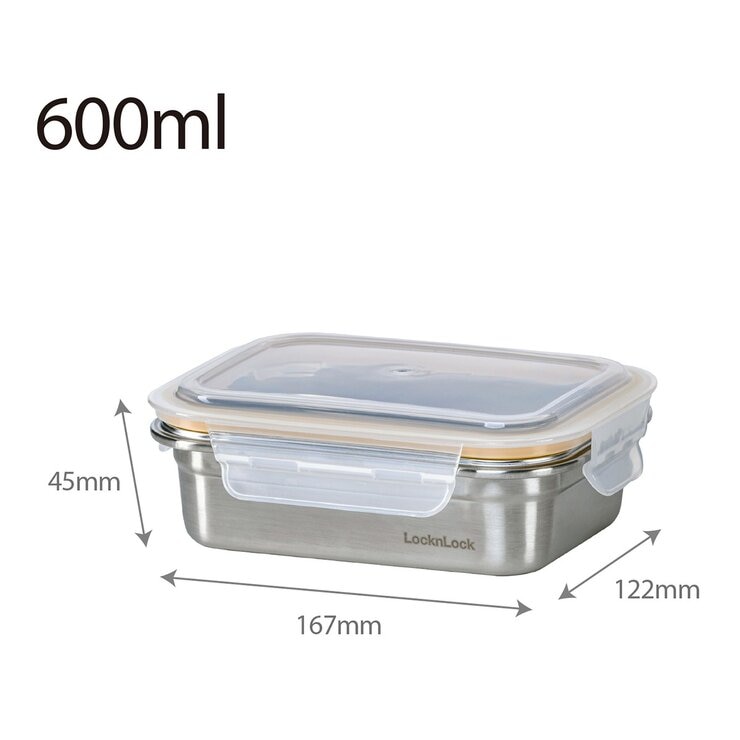 樂扣樂扣 可微波304不鏽鋼保鮮盒 含蓋10件組